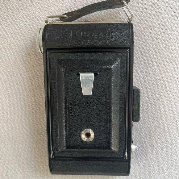 Kinax Vintage Bellows Camera from France with Brown Leather Case - Picture 4 of 8